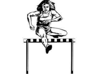  Sports_ Female Hurdler M G_ P A 1_ D T L Decal Proportional