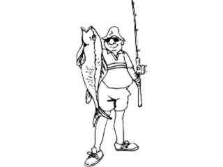  Sports_ Fisherman D H_ P A 1 Decal Proportional