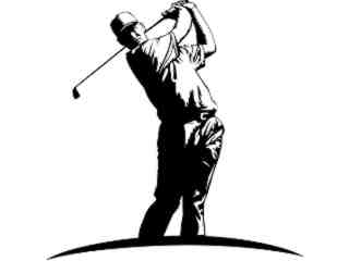  Sports_ Golfer D R_ P A 1 Decal Proportional