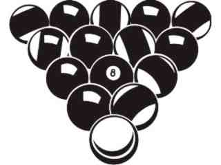  Sports_ Pool Balls_ P A 1 Decal Proportional