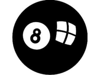  Sports_ Pool Eight Ball_ P A 1 Decal Proportional