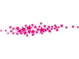  Stars Scattered Decal Proportional