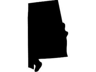  States_ Alabama Decal Proportional