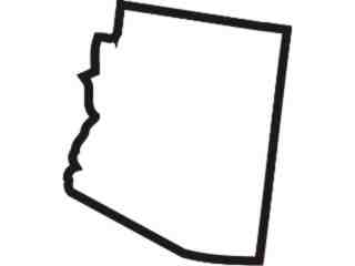  States_ Arizona_ Outline Decal Proportional