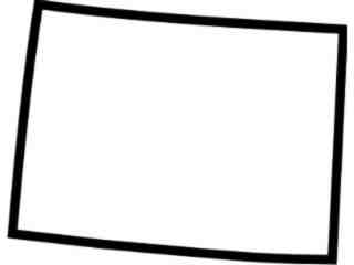  States_ Colorado_ Outline Decal Proportional