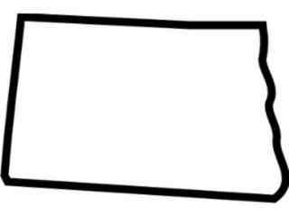  States_ Kansas_ Outline Decal Proportional