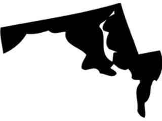  States_ Maryland Decal Proportional