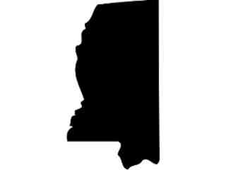  States_ Mississippi Decal Proportional