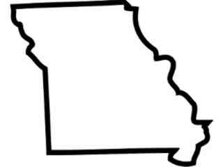  States_ Missouri_ Outline Decal Proportional