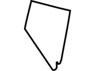  States_ Nevada_ Outline Decal Proportional
