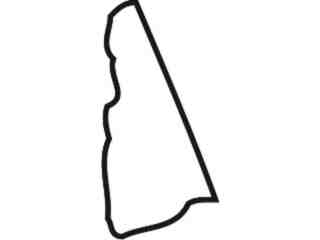  States_ New Hampshire_ Outline Decal Proportional