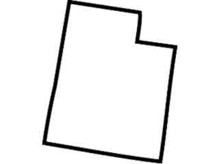  States_ Utah_ Outline Decal Proportional