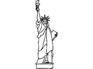  Statueof Liberty Decal Proportional