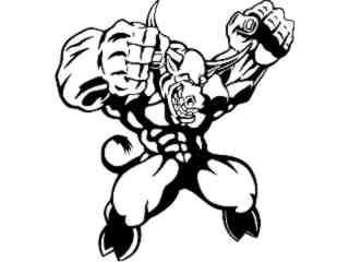  Steer Longhorn Power_ M B 1 Decal Proportional