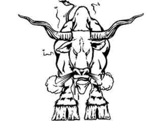  Steer Longhorn Ready_ M B 1 Decal Proportional