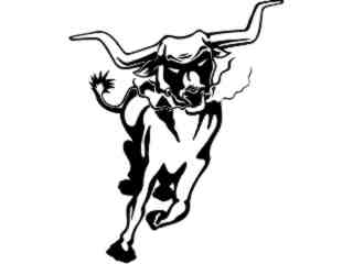  Steer Longhorn Run_ M B 1 Decal Proportional