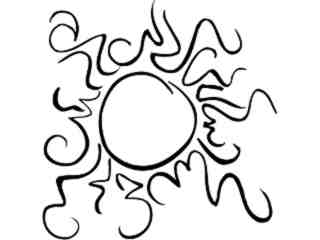  Sun Abstract Decal Proportional