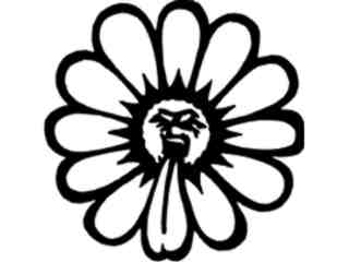  Sun Flower Yuk Decal Proportional