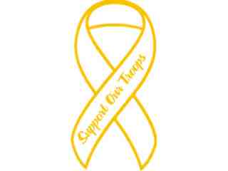  Support Our Troops 2 Decal Proportional