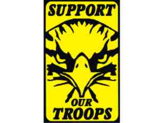  Support Our Troops Eagle_ I N V Decal Proportional