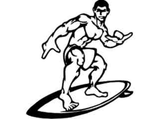  Surfer Hang Loose Decal Proportional