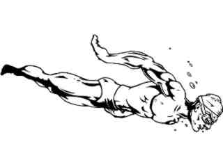  Swimming Down_ M B 1 Decal Proportional