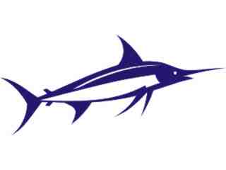  Sword Fish Marlin Sharp Decal Proportional