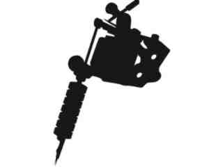  Tattoo Gun Decal Proportional