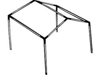  Tent Parts- Shade Canopy 1 Decal Proportional