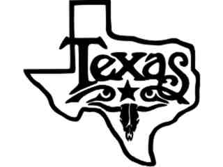  Texas Logo Decal Proportional