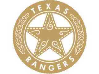  Texas Ranger Badge 2 Decal Proportional