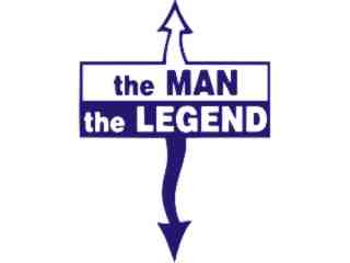  The Man The Legend Decal Proportional
