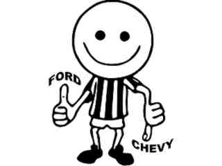  Thumbs U Pand D O W N Decal Proportional