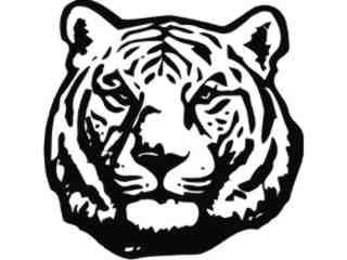  Tiger Head 3 Decal Proportional