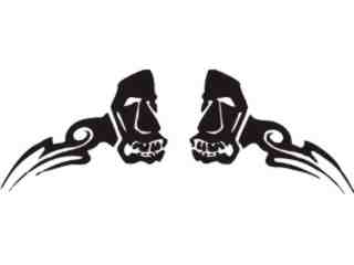  Tiki Guys Decal Proportional