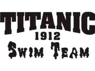  Titanic Swim Team Decal Proportional