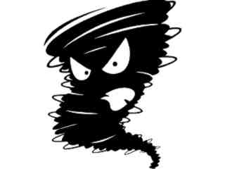  Tornado Face Decal Proportional
