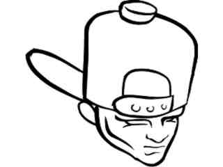  Tough Guy Back Cap Decal Proportional
