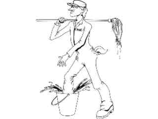  Trades Jobs_ Janitor T G_ P A 1 Decal Proportional