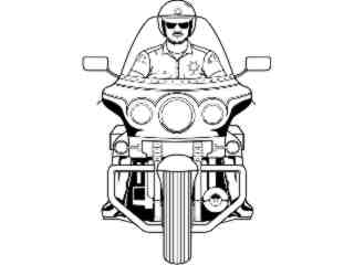  Trades Jobs_ Motorcycle Cop T G_ P A 1_ D T L Decal Proportional