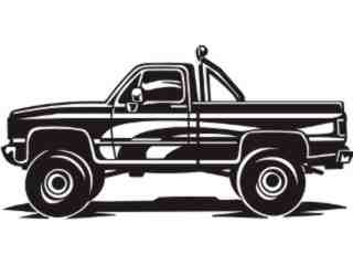  Transportation_ Pickup Truck_ P A 1 Decal Proportional