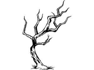  Tree Spooky Decal Proportional
