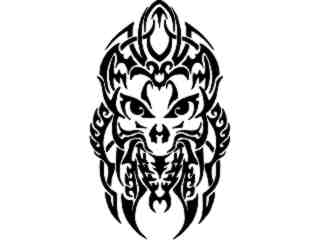  Tribal Head Decal Proportional