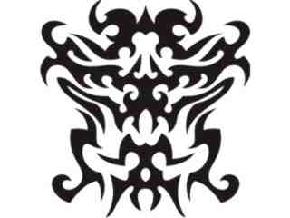  Tribal Tattoo Classic_ 0 0 8 A_ 0 0 1 2 Decal Proportional