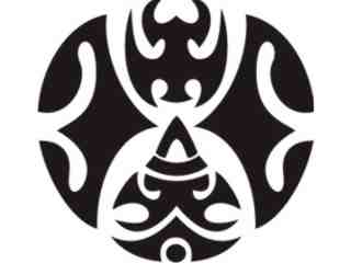  Tribal Tattoo Classic_ 0 0 9 A_ 0 0 0 4 Decal Proportional