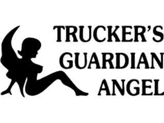  Truckers Angel Decal Proportional
