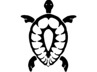  Turtle Sea Design Decal Proportional