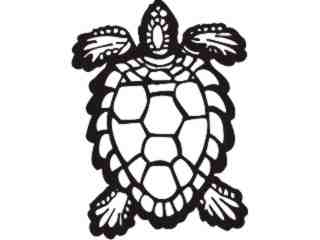  Turtle Sea Shell Decal Proportional