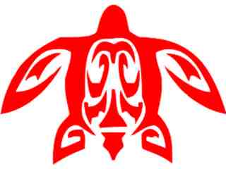  Turtle Sea Tribal 2 Decal Proportional