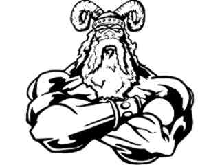  Viking Arms Crossed_ M B 1 Decal Proportional